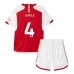 Maillot de foot Arsenal Ben White #4 Domicile vêtements enfant 2023-24 Manches Courtes (+ pantalon court)